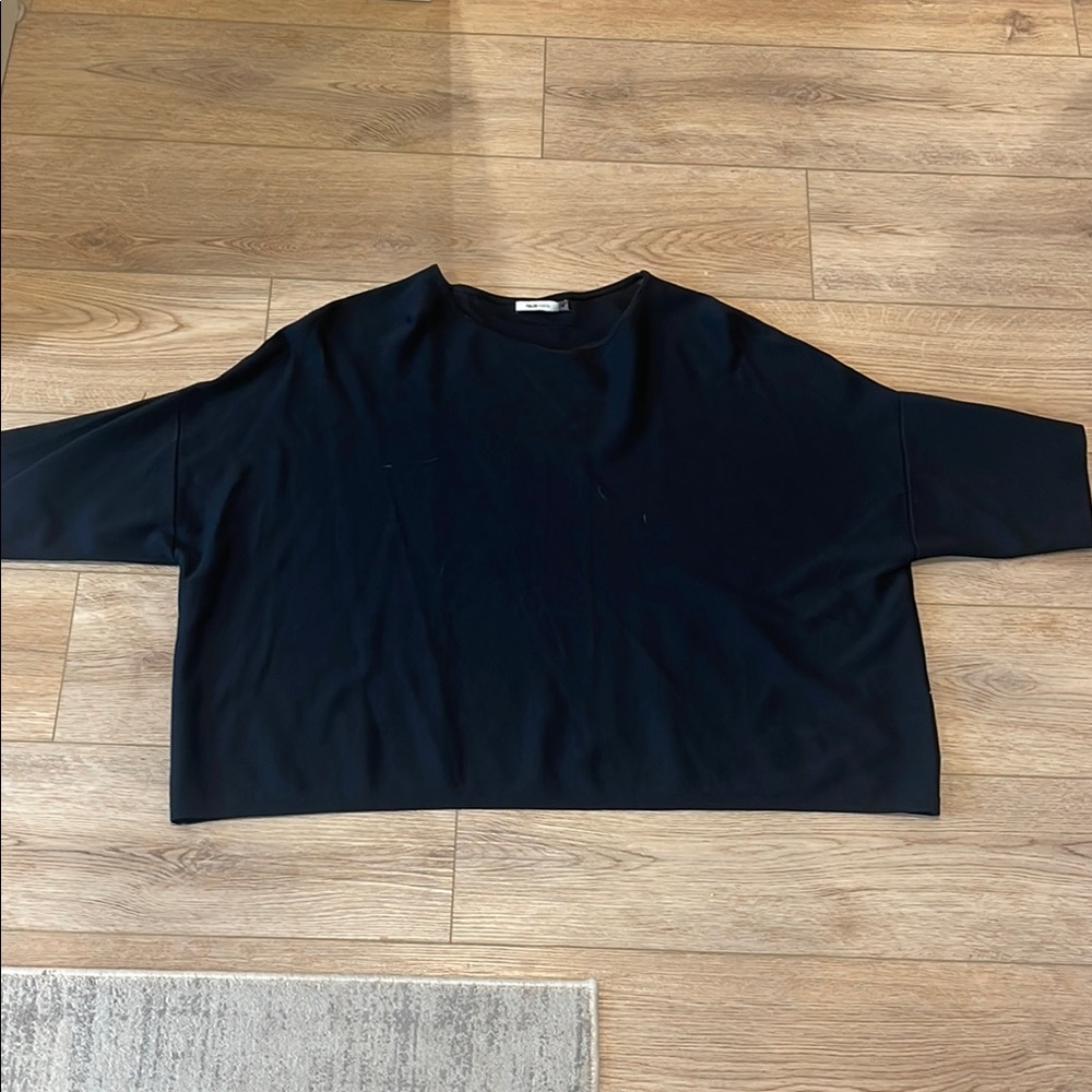 Maude Black Oversized Top